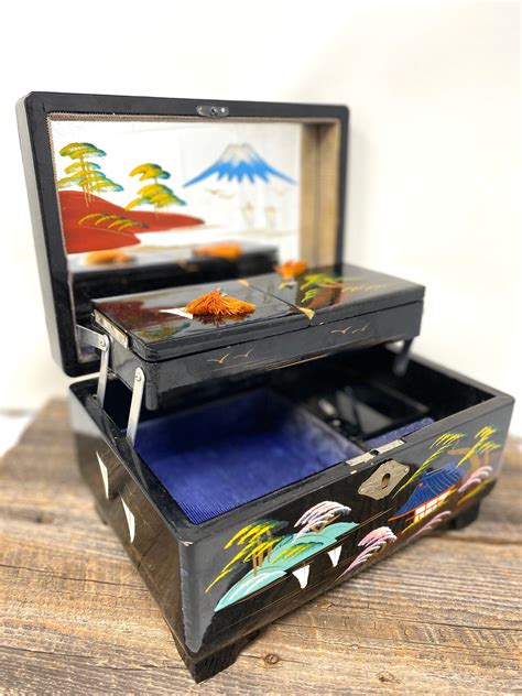 vintage japanese jewelry box